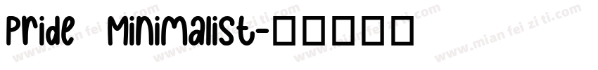 Pride   Minimalist字体转换